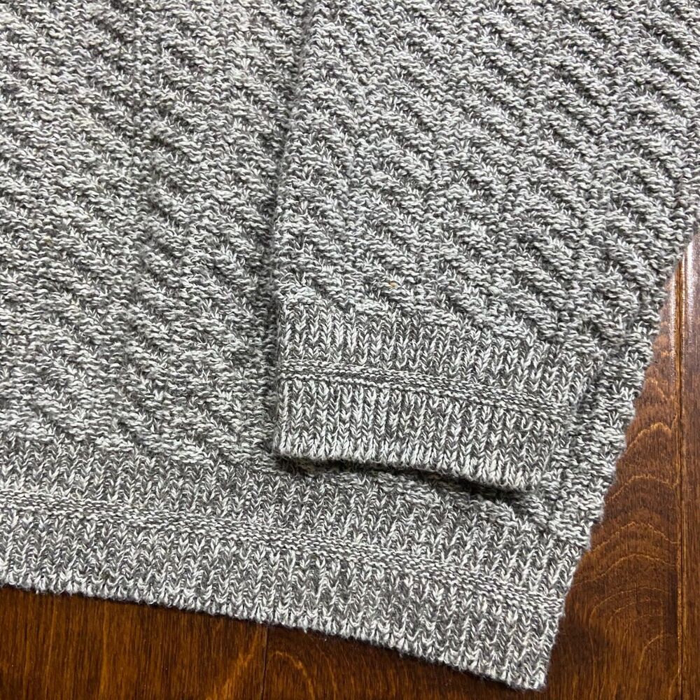 Bill Blass Vintage Crewneck Sweater Gray Pullover Cotton Blend Men's Size Large - Picture 3 of 8